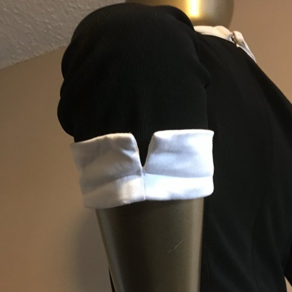 THE PRETTY DRESS COMPANY "Uma" Contrast Collar Pencil Dress     UK 8 = US size 4 - Picture 9 of 14